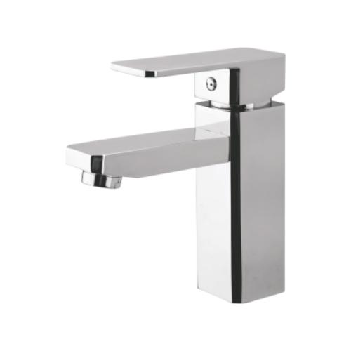 Single Lever Basin Mixer with 450mm Long SS Braided Hose Chrome