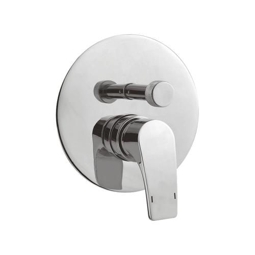 Single Lever Concealed & Diverter High Flow & 3 Outlet exposed parts kit consisting of operating lever & wall flange (suitable for item no. DCB 123) Chrome