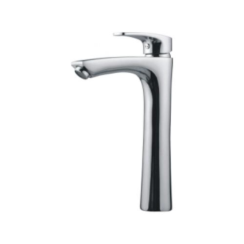 Single Lever Basin mixer Jumbo with 600 mm long SS braided  hose  Chrome