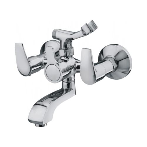 Wall Mixer Telephonic With Crutch Chrome