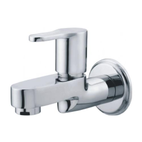 Bib Cock Short Body With Wall Flange Chrome