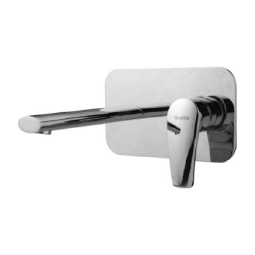 Single Lever Basin Mixer Wall Mounted  Chrome