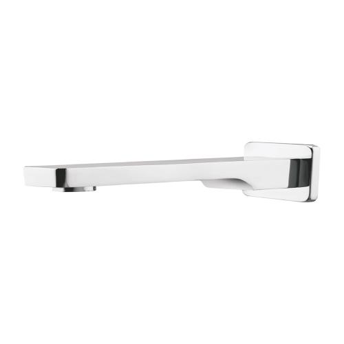 Wall Spout Plain with Wall Flange Chrome