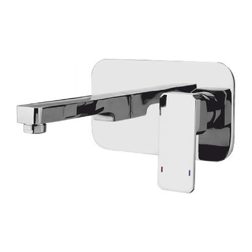 Single Function Basin Tap Wall Mounted Exposed parts kit consisting of operating lever, wall flange &spout  (suitable for DCB 3500) Chrome