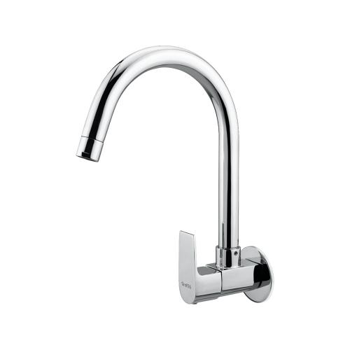 Sink Cock Swinging Spout with Wall Flange Chrome