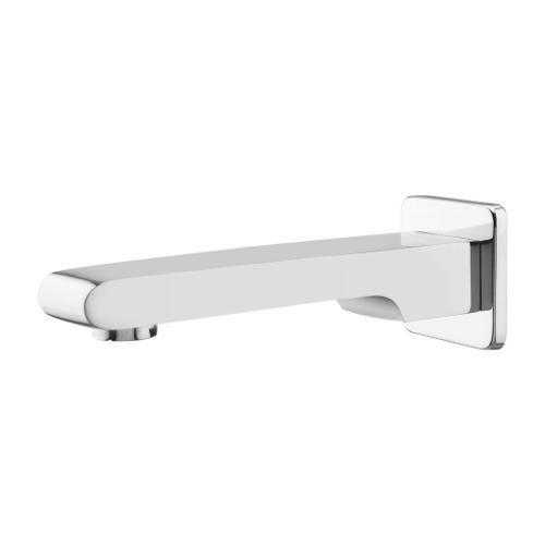 Wall Spout Plain with Wall Flange Chrome