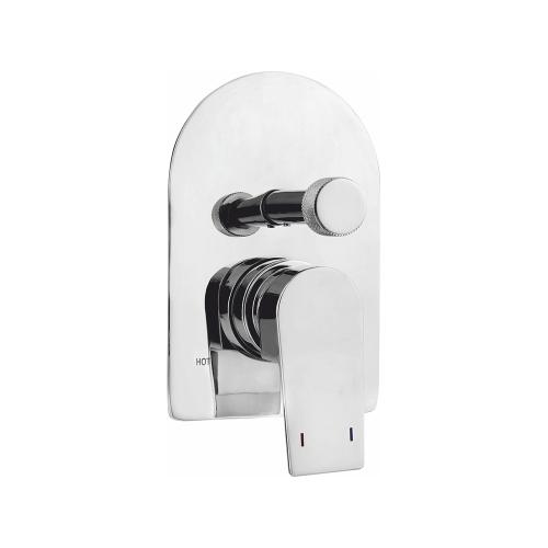 Single Lever Concealed & Diverter High Flow & 3 Outlet exposed parts kit consisting of operating lever & wall flange (suitable for item no. DCB 123) Chrome