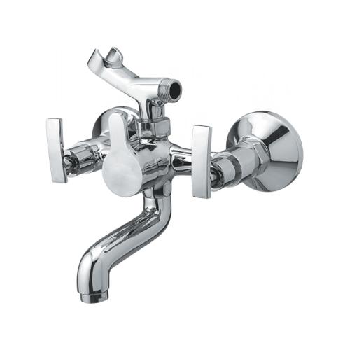 Wall Mixer Telephonic with Hand Shower Arrangement only with Crutch Chrome