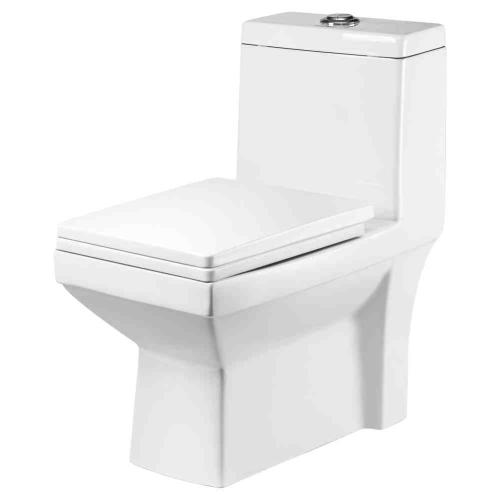 One Piece Closet(Wash Down) Dual Flush Fittings And Soft Closing Seat Cover White/Ivory