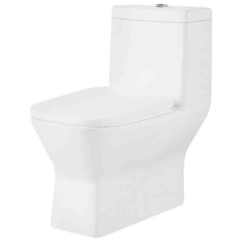 One Piece Closet(Syphonic)  Dual Flush Fittings And Soft Closing Seat Cover White