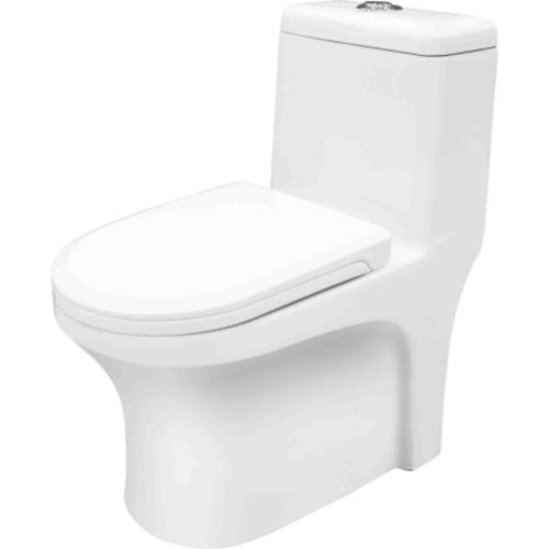 One Piece Closet (Wash Down) Dual Flush Fittings & Soft Closing Seat Cover White