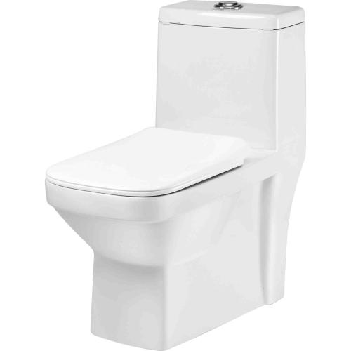 One Piece Closet (Wash Down) Dual Flush Fittings & Soft Closing Seat Cover White