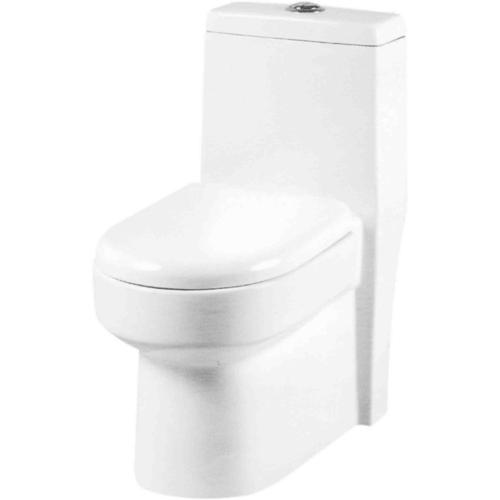 One Piece Closet(Wash Down) Dual Flush Fittings And Soft Closing Seat Cover White/Ivory