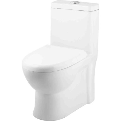  One Piece Closet ( Syphonic ) Dual Flush Fittings & Soft Closing Seat Cover White