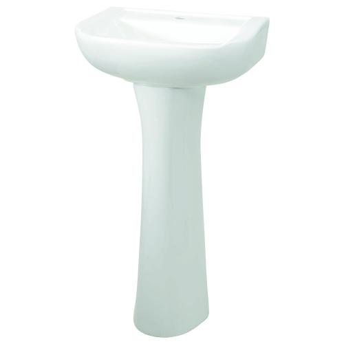 Wash Basin With Pedistal White