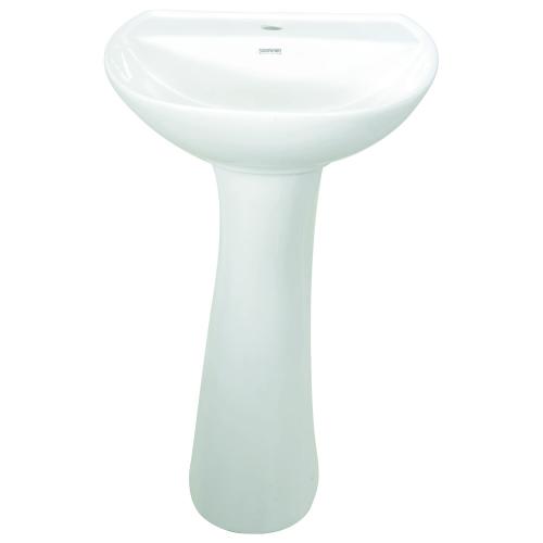 Wash Basin With Pedestal White