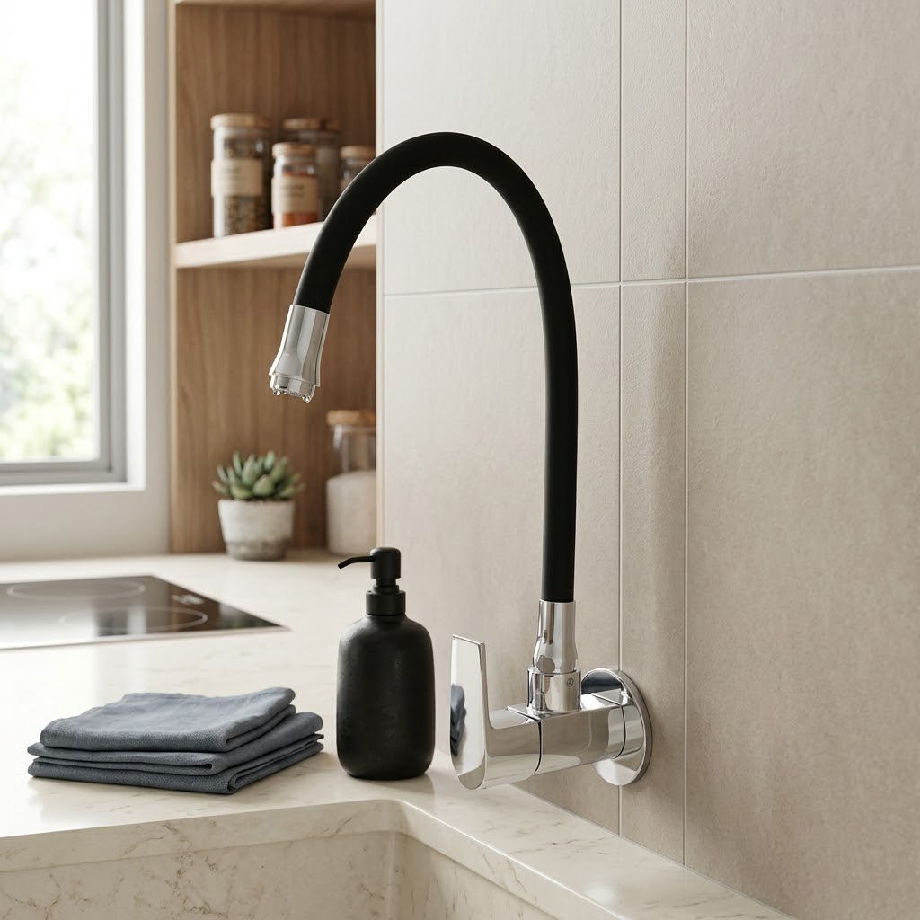 Flexi Sink Cock with Swinging Spout - Image 2