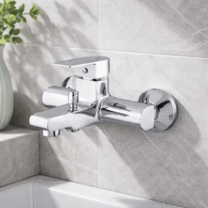 Single Lever Wall Mixer With Tip Ton Spout