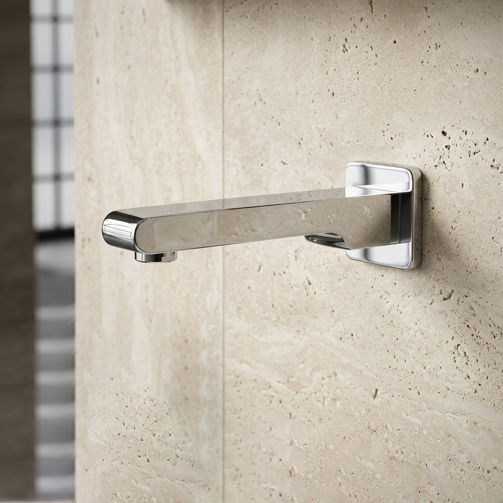 Wall Spout Plain with Wall Flange