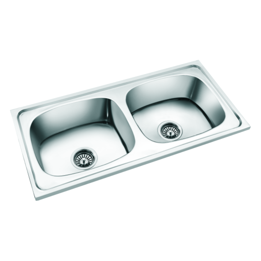 Double kitchen sink Budget Sink BDB 37188 for modern kitchen, durable and spacious