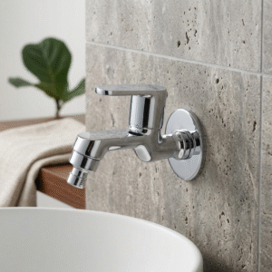 Washing Machine Bib Cock With Wall Flange