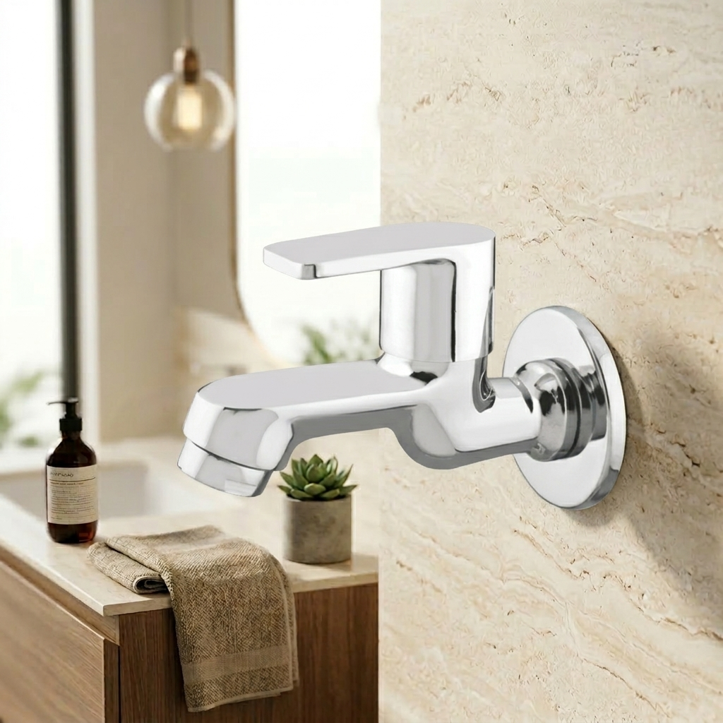 Bib Cock Short Body With Wall Flange