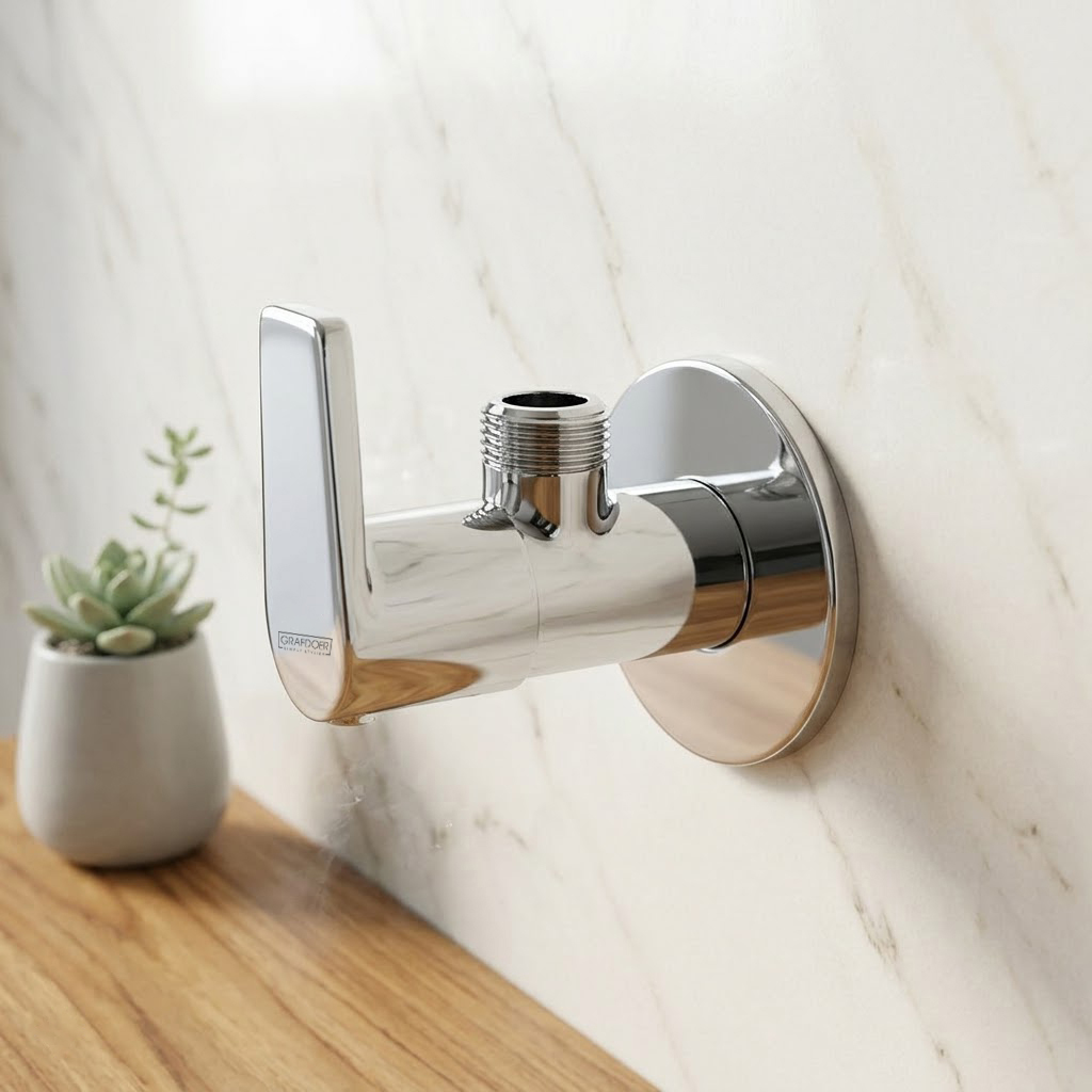 Angle Cock With Wall Flange