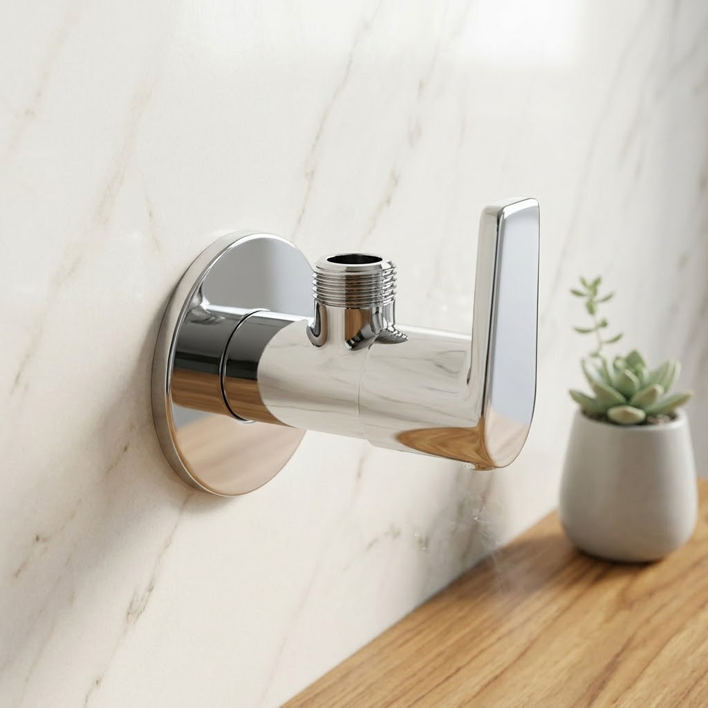 Angle Cock With Wall Flange