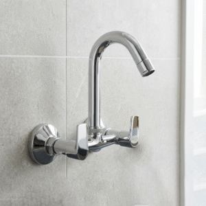 Sink Mixer Wall Mounted with Swinging Spout