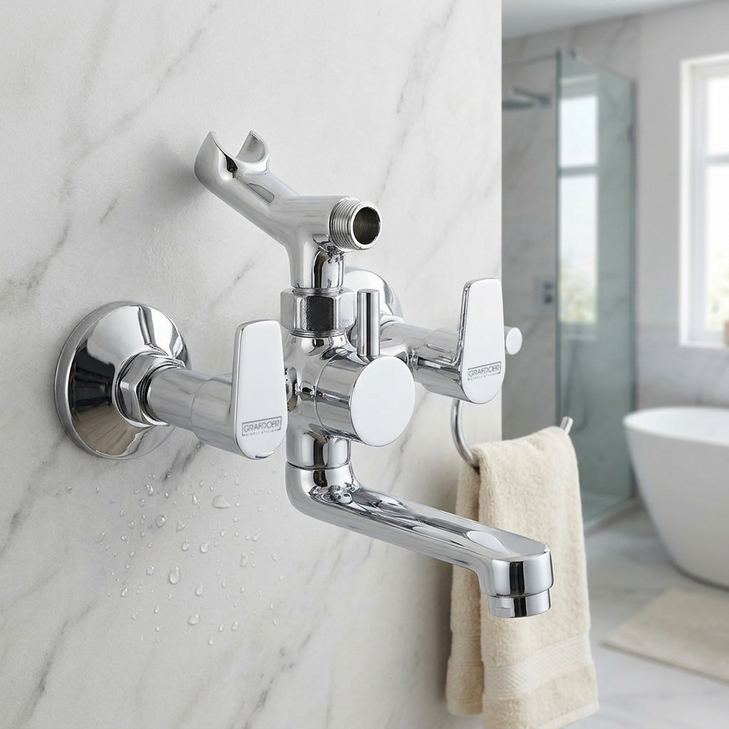 Wall Mixer Telephonic with Hand Shower