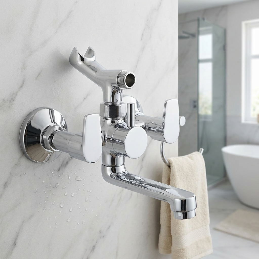 Wall Mixer Telephonic with Hand Shower
