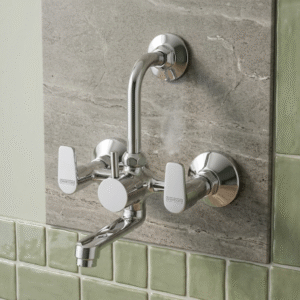 Wall Mixer with Provision for Overhead Shower