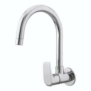 Sink Cock with Swinging Spout with wall Flange