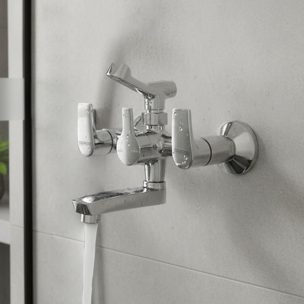 Wall Mixer Telephonic with Hand Shower