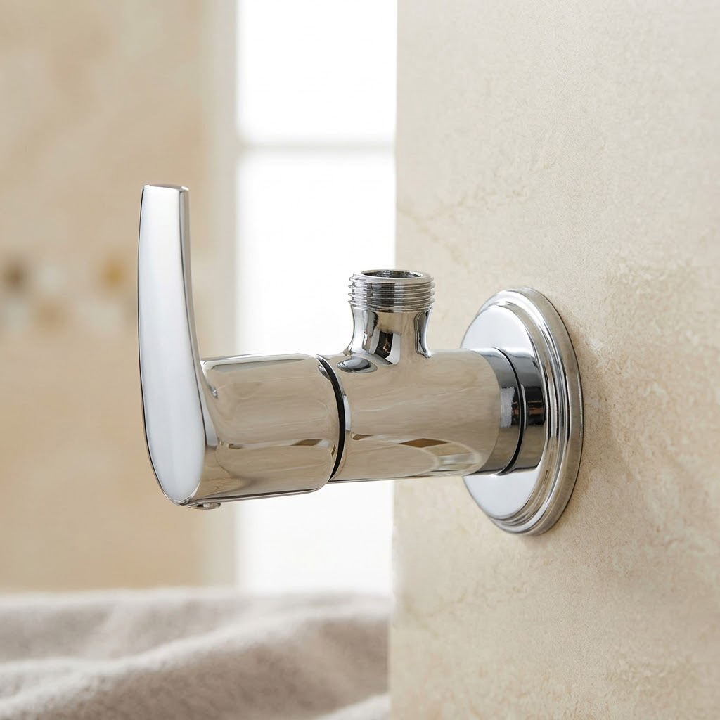 Angle Cock with Wall Flange - Image 2