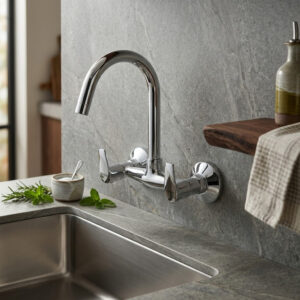 Sink Mixer Wall Mounted with Long Swinging