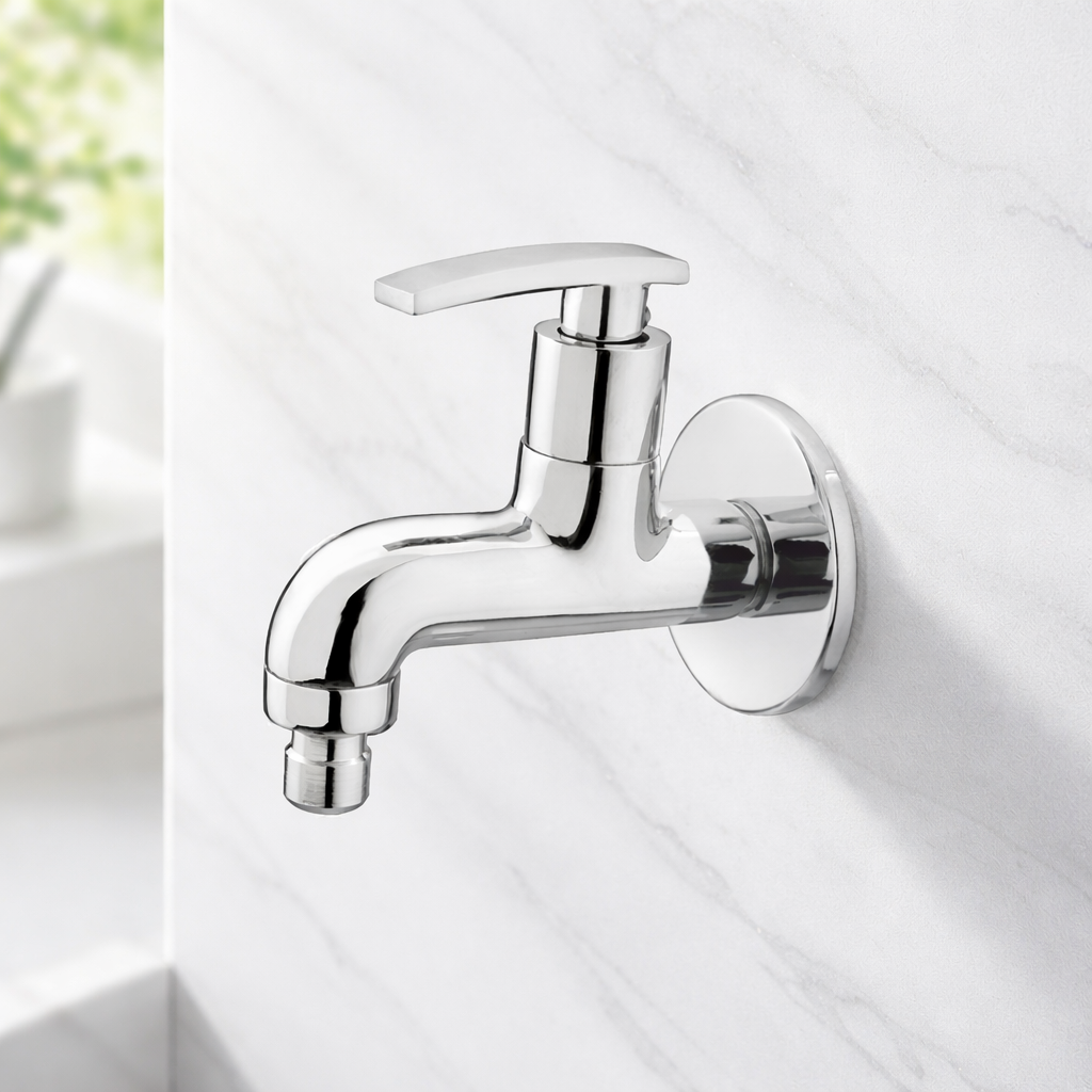 Washing Machine Bib Cock With Wall Flange