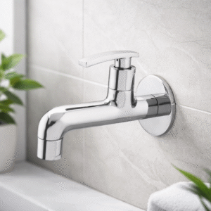 Bib Cock Long Body With Wall Flange