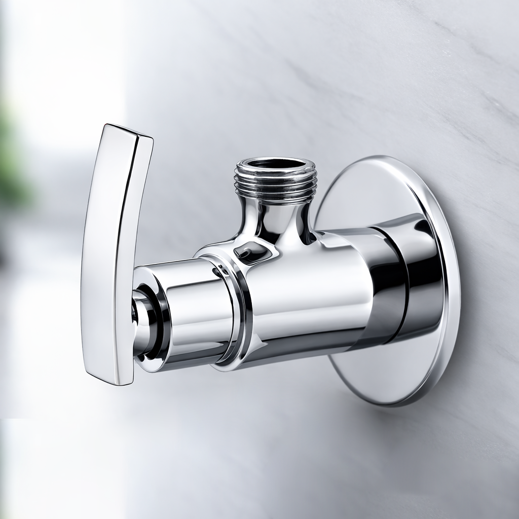 Angle Cock With Wall Flange