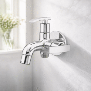 Two Way Bib Cock With Wall Flange