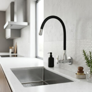 Flexi Sink Cock with Swinging Spout