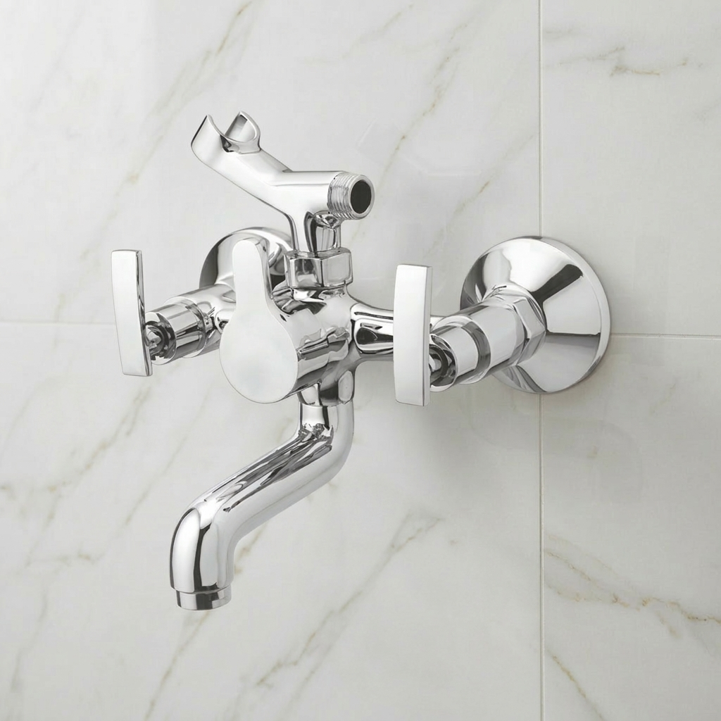 Wall Mixer Telephonic with Hand Shower