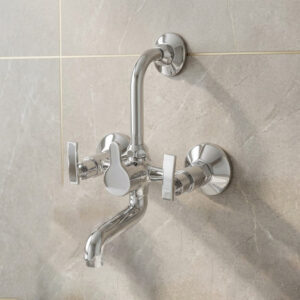 Wall Mixer with Provision for Overhead Shower