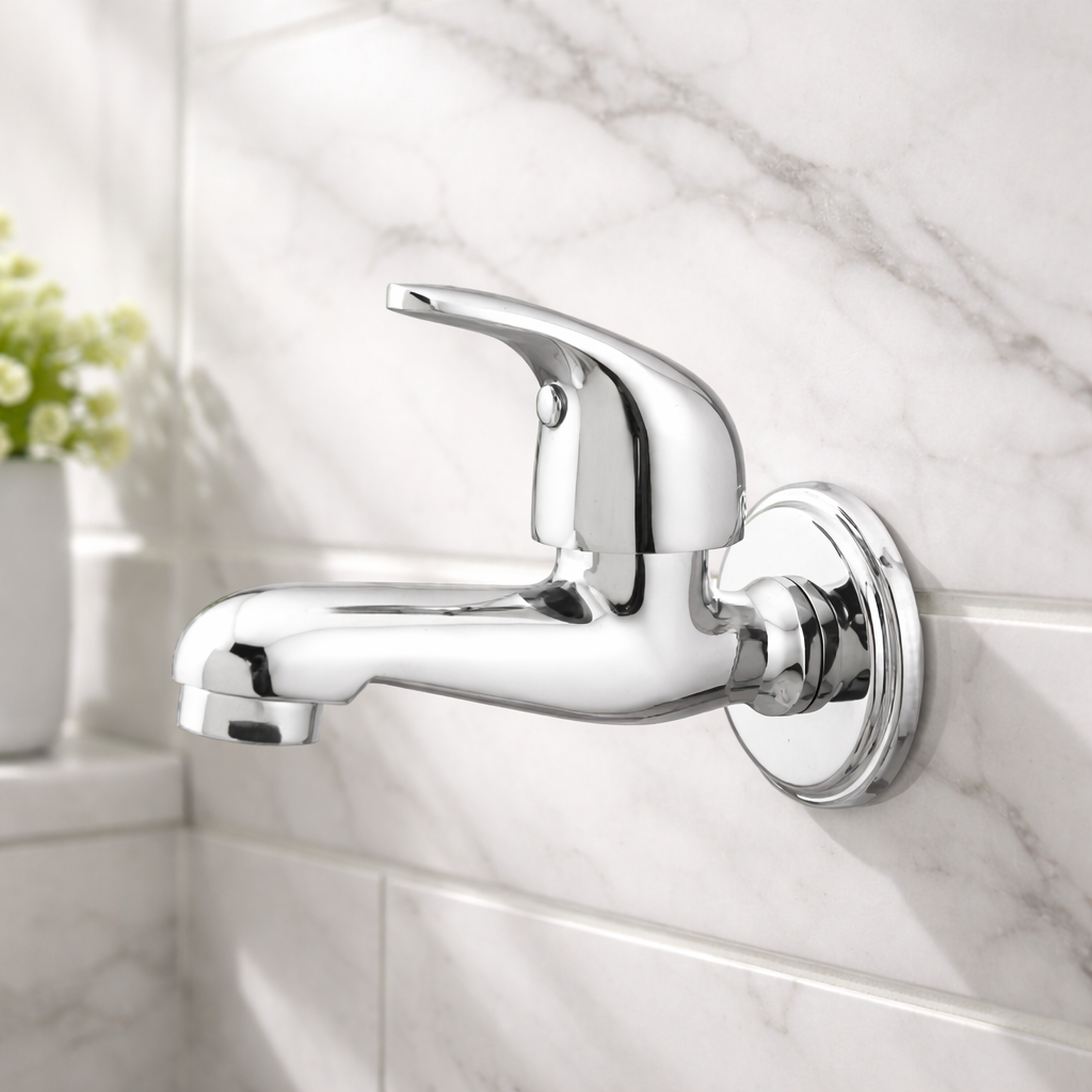 Bib Cock with Wall Flange