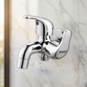 Two Way Bib Cock with Wall Flange