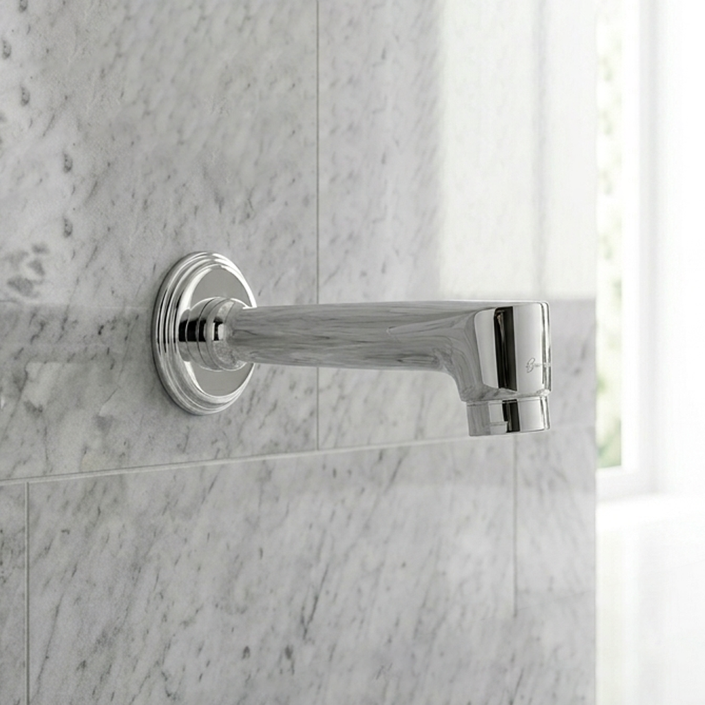 Wall Spout Plain with Wall Flange