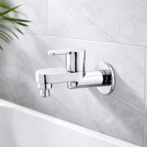 Washing Machine Bib Cock with Wall Flange