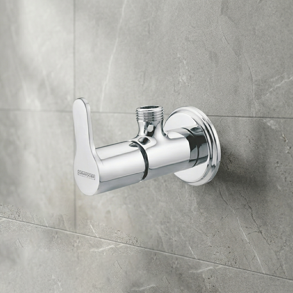 Angle Cock with Wall Flange