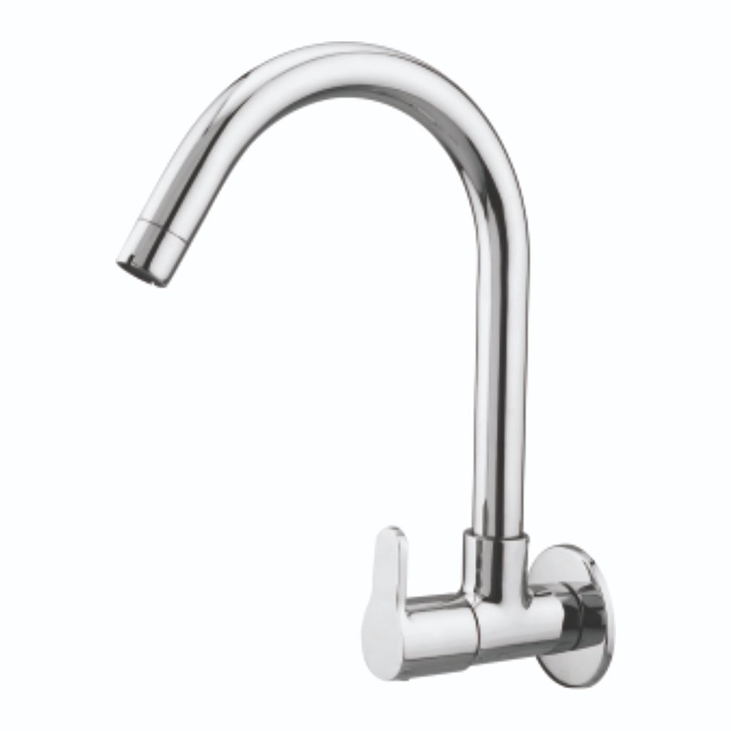 Sink Cock J Pipe with Wall Flange