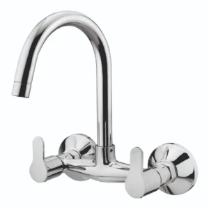 Sink Mixer Wall Mounted with Long Swinging Spout